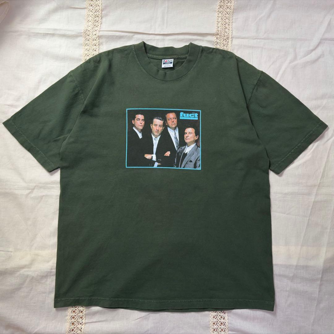 名作USA製◎FUCT Tシャツ Goodfellas グリーン系 L