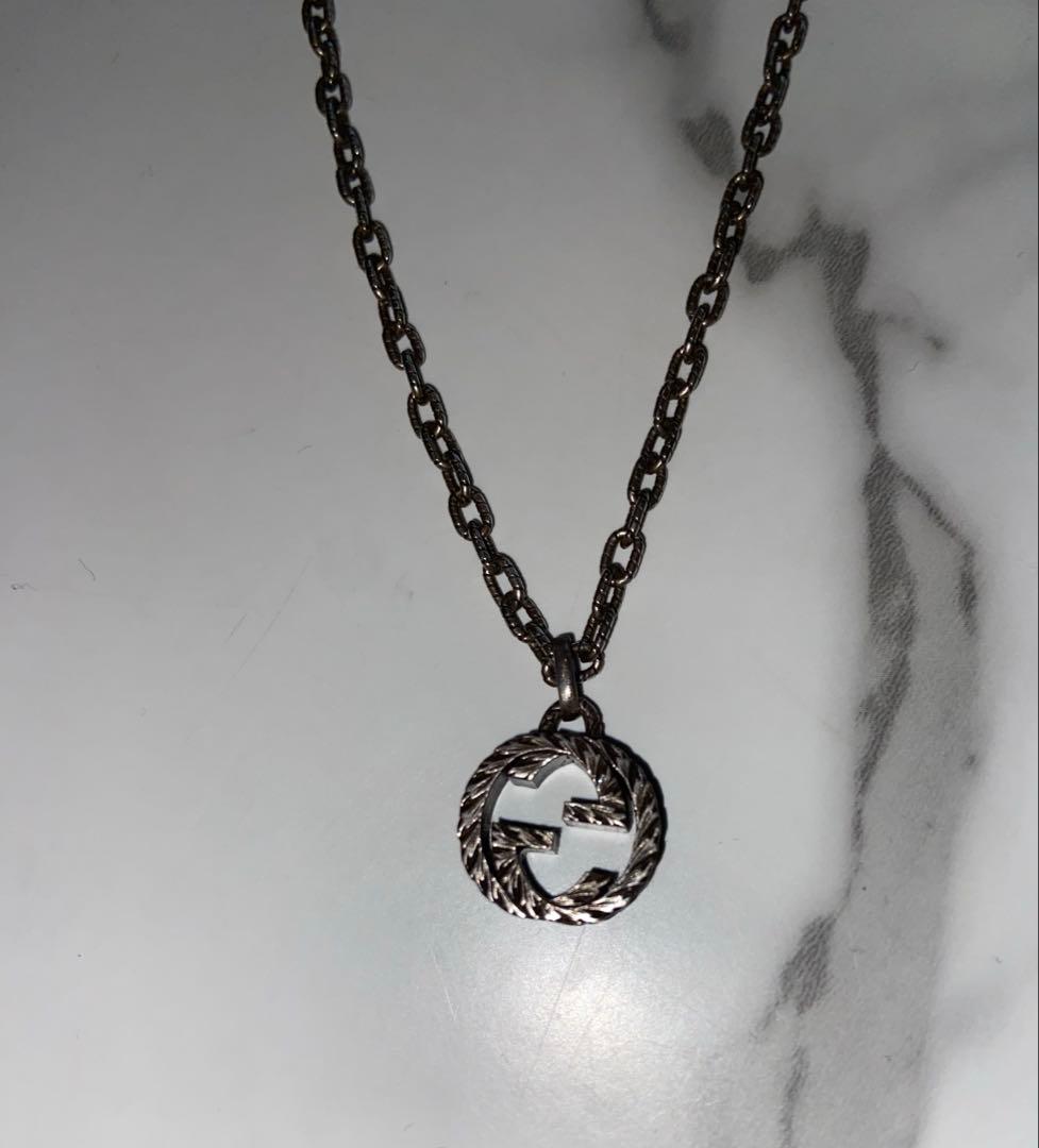 GUCCI グッズ　ネックレス　インターロッキングG