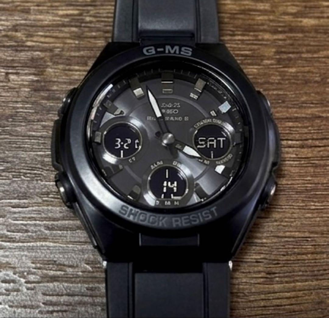 BABY-G CASIO MSG-W100G-1AJF ソーラー電波 ブラック
