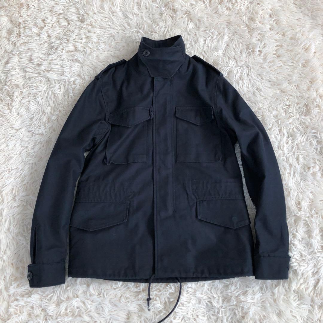 【美品】HYKEハイクM-51ミリタリージャケットフィールドジャケットネイビー
