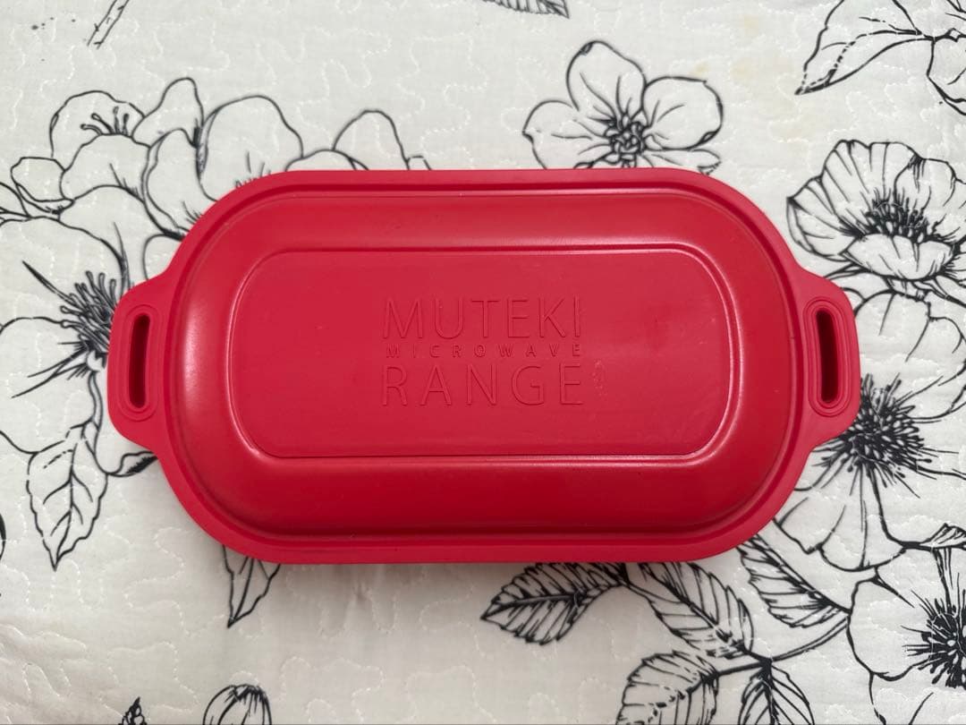 【新品未使用】MUTEKI MICROWAVE RANGE赤　電子レンジ　グリル