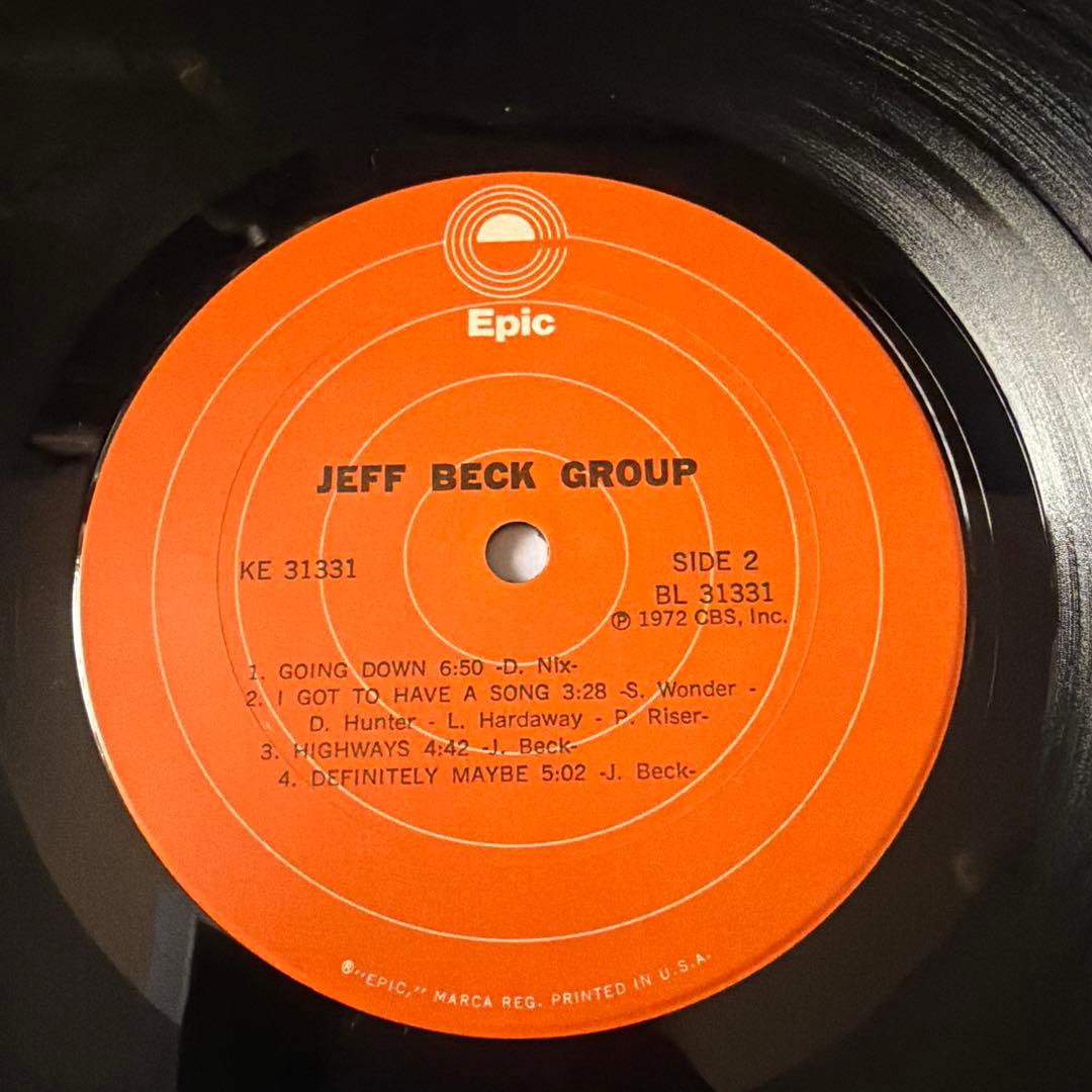 ジェフベックグループ　直筆サイン入りアナログレコード LP