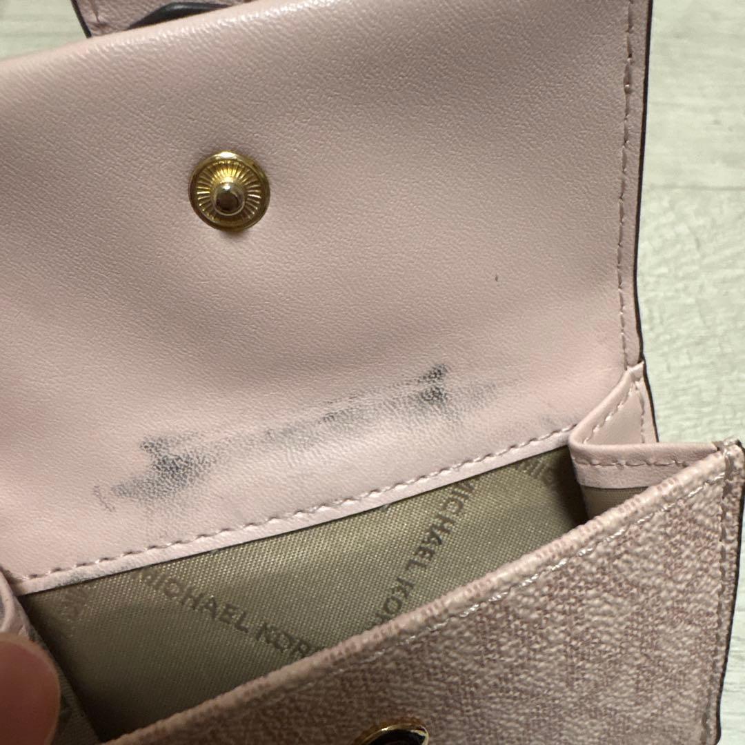 MICHAEL KORS ピンク 三つ折り財布