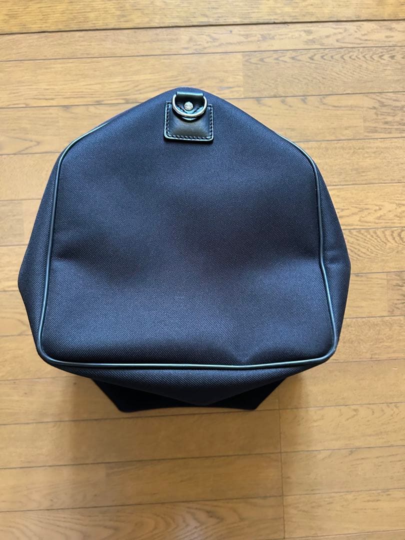【美品】ハンティングワールド ボストンバッグ 大容量　本革レザー　キャンバス　黒