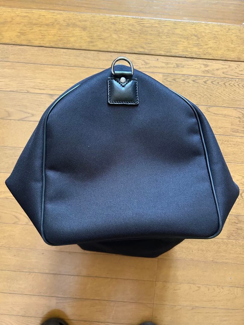 【美品】ハンティングワールド ボストンバッグ 大容量　本革レザー　キャンバス　黒