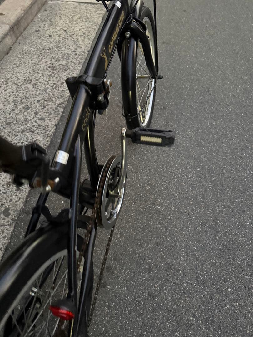 176 自転車 大阪市 【引取り限定】 20インチ 美品 変速付き 折りたたみ