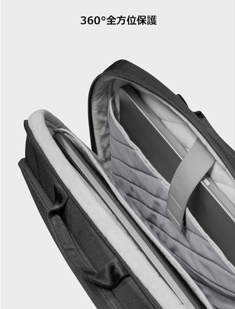 【新品未使用】[tomtoc] 360°保護 15.6インチ パソコンバッグ