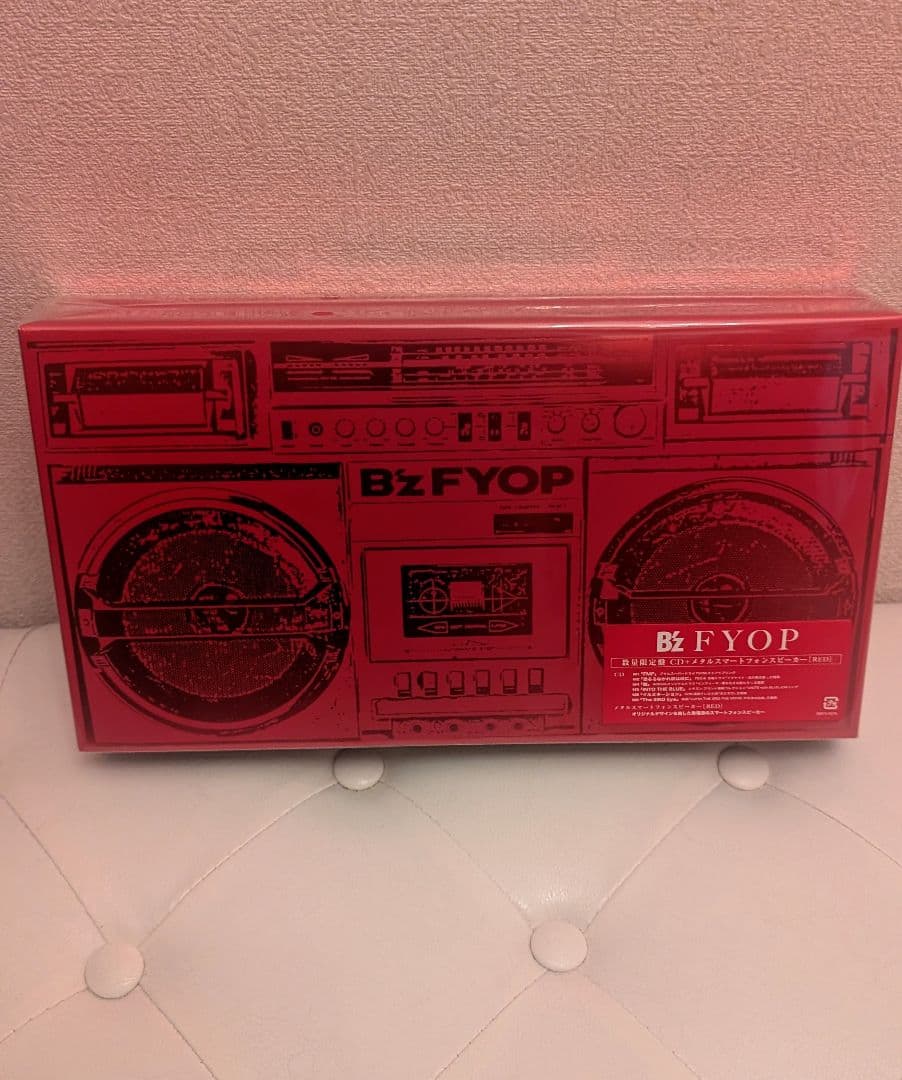 B'z FYOP数量限定盤CD +メタルスマートフォンスピーカーRED+銀テ4本
