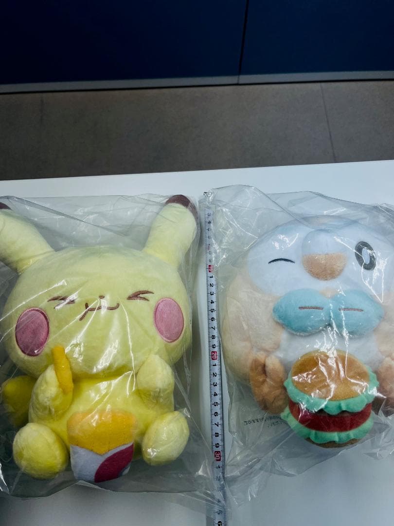 z*︎様 一番くじ ポケピース　B賞ピカチュウぬいぐるみ　C賞モクローぬいぐるみ