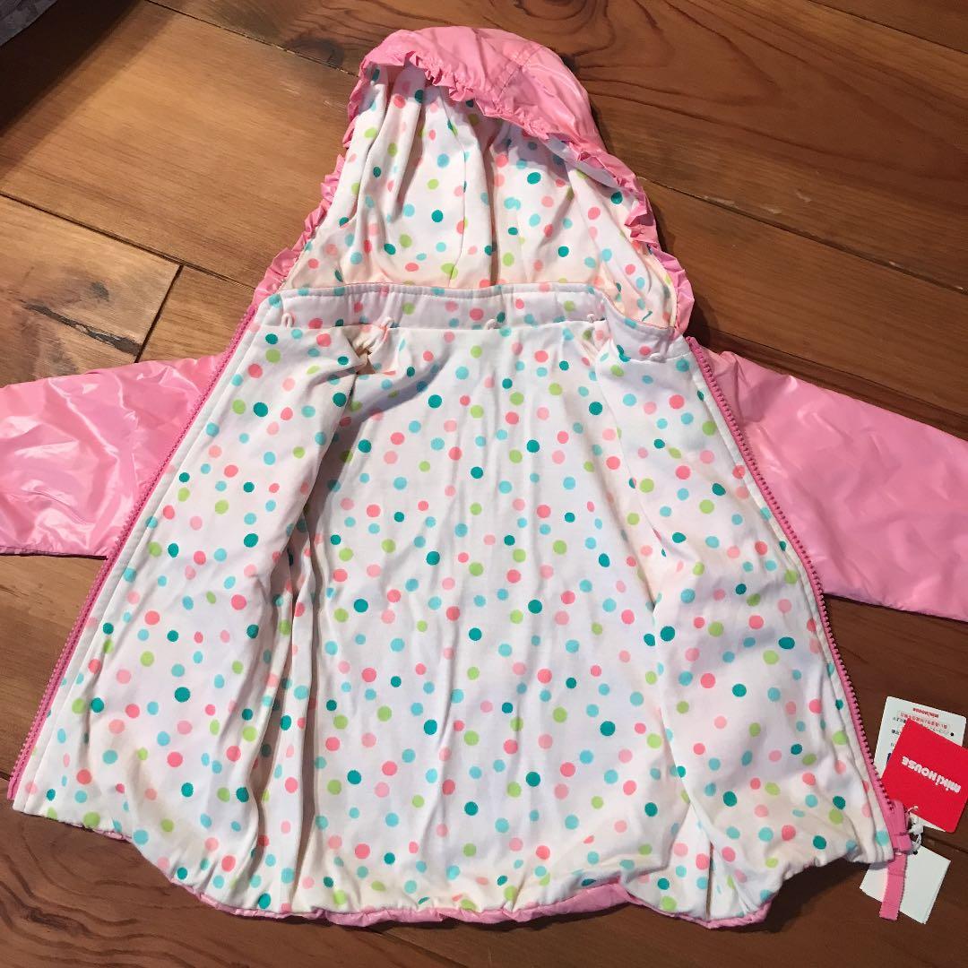 新品　タグ付き　ミキハウス　ジャンパー　アウター　防寒着　女の子　うさこ　90