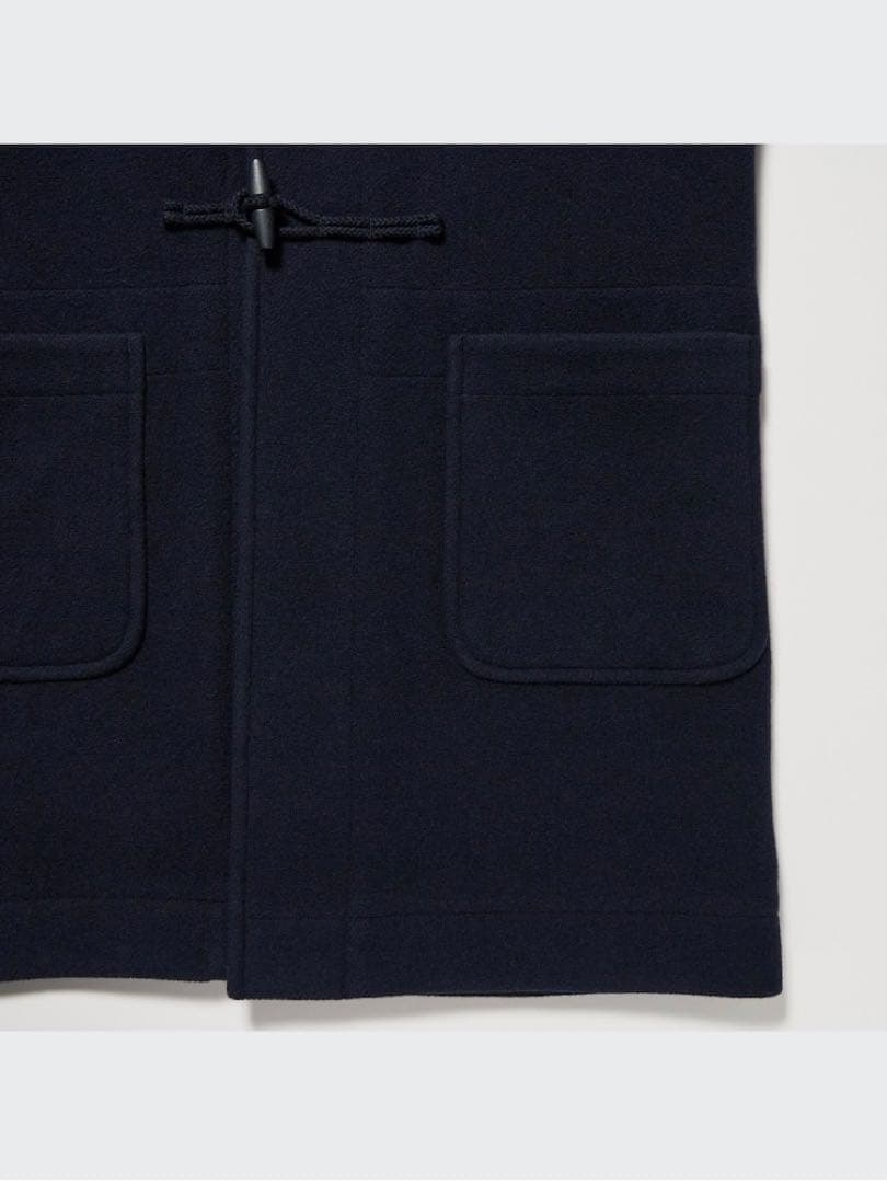 【駿太】ユニクロ ダッフルコート L ネイビー