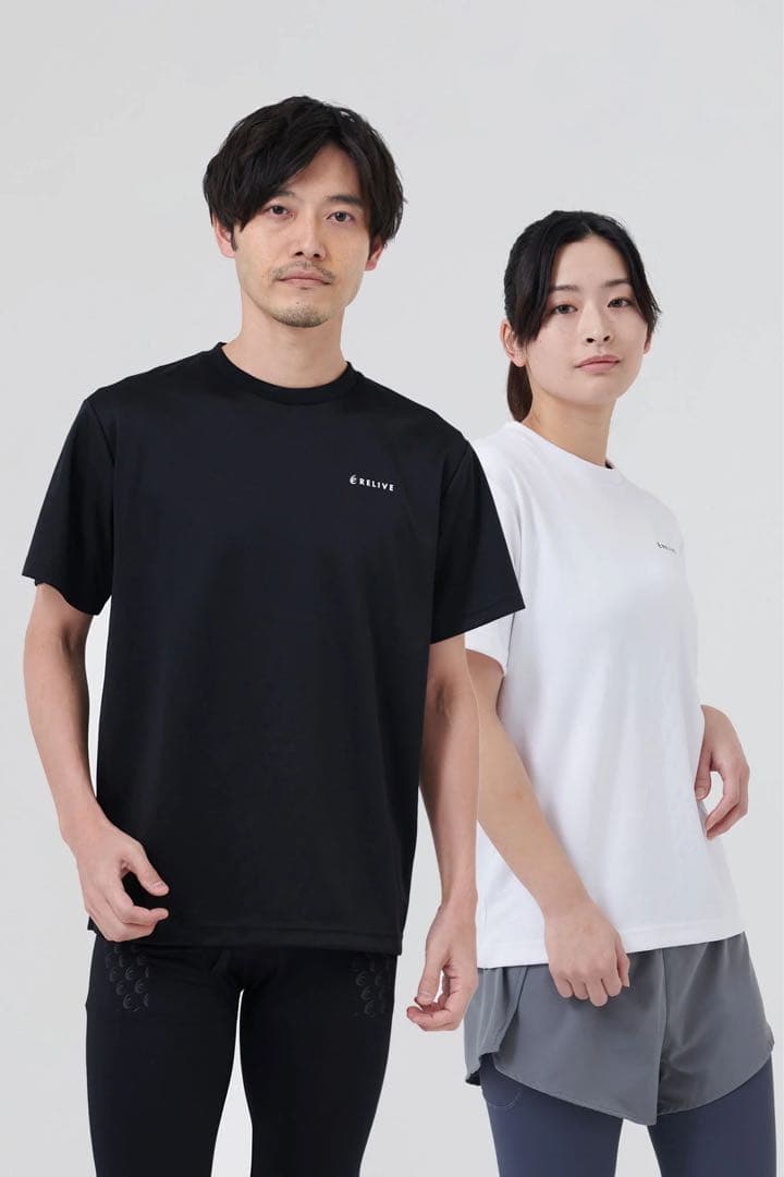 正規品保証！リライブシャツα　半袖　Tシャツ 丸ネック　ブラック　TFX