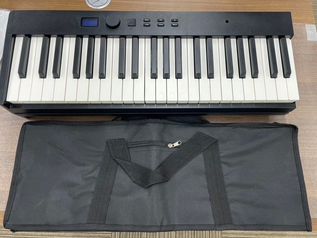 折りたたみ電子ピアノ　88鍵盤　充電タイプ　ホワイト 鍵盤ライト機能