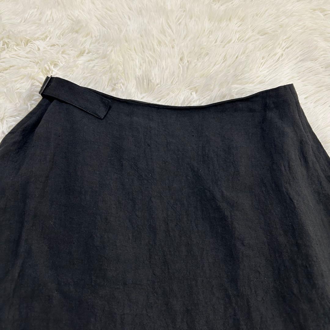 Yohji Yamamoto ヨウジヤマモト リネン 変形ジップ ラップスカート