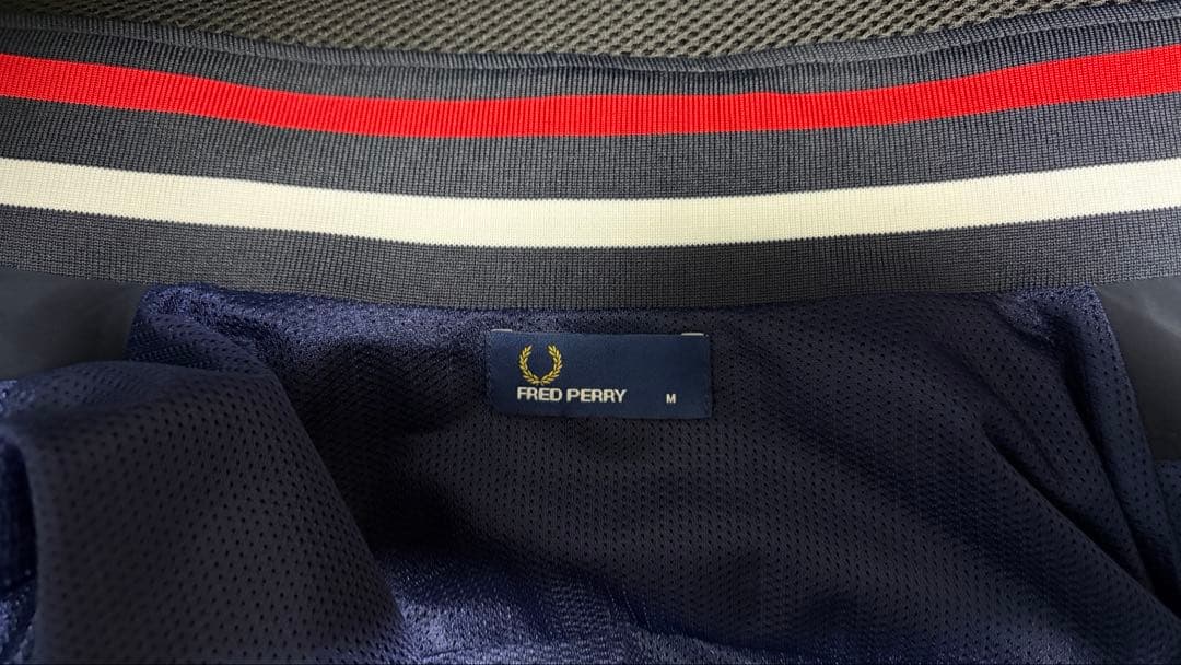 FRED PERRY beams別注ハリントンジャケット ネイビーM