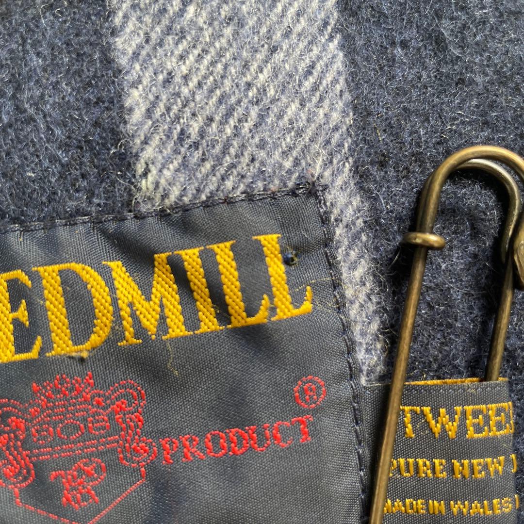 TWEEDMILLツイードミルBRITISHMADE大判チェック柄ウールストール