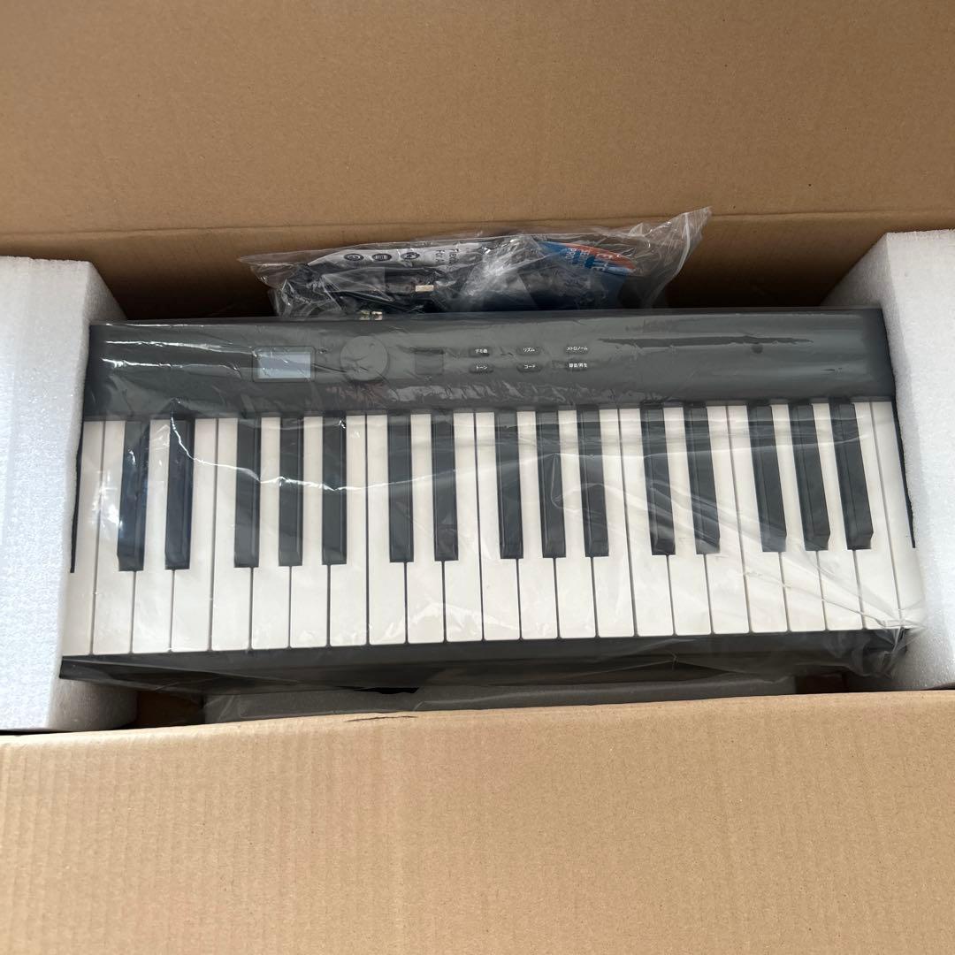 電子ピアノ 88鍵盤 キーボード 折りたたみ ブラック 動作確認済み
