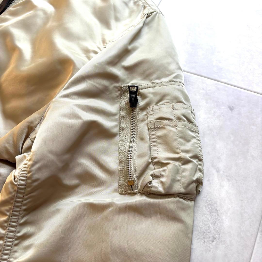 【美品】アルファ MA-1 フライトジャケット 希少カラー XL 短丈