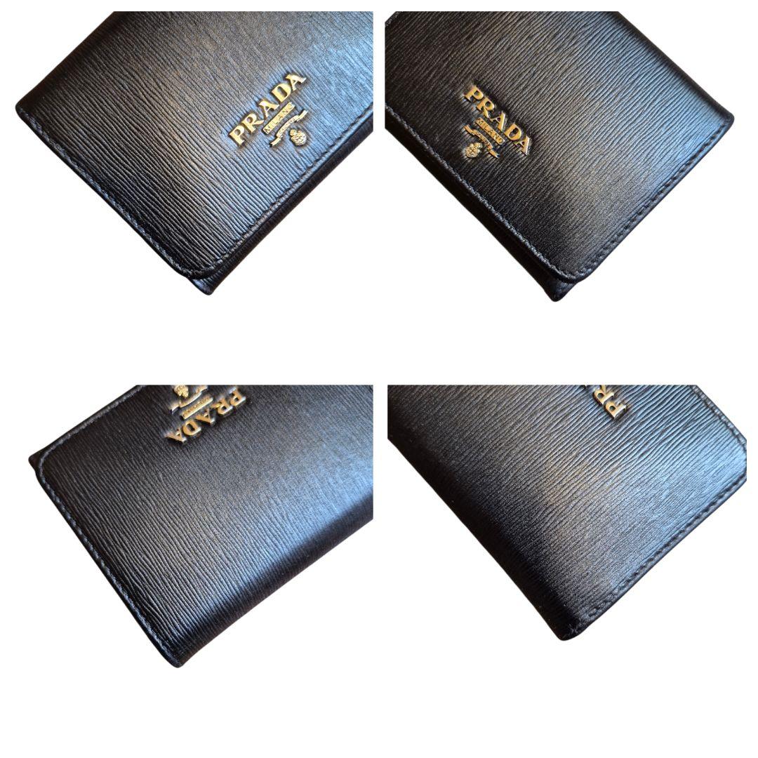 ＰＲＡＤＡ　プラダ　サフィアーノ　ゴールド金具　三つ折り財布