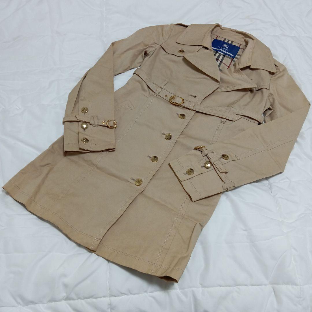 BURBERRY バーバリーブルーレーベル トレンチコート ノバチェック 38