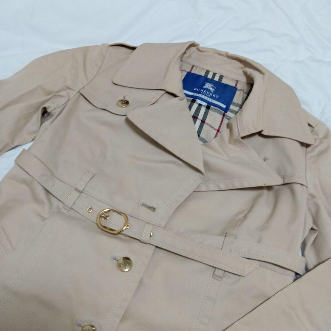 BURBERRY バーバリーブルーレーベル トレンチコート ノバチェック 38