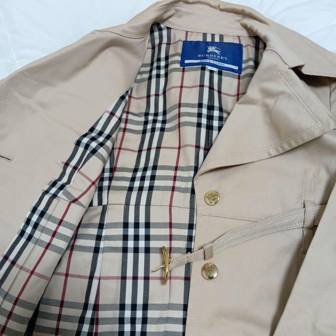 BURBERRY バーバリーブルーレーベル トレンチコート ノバチェック 38
