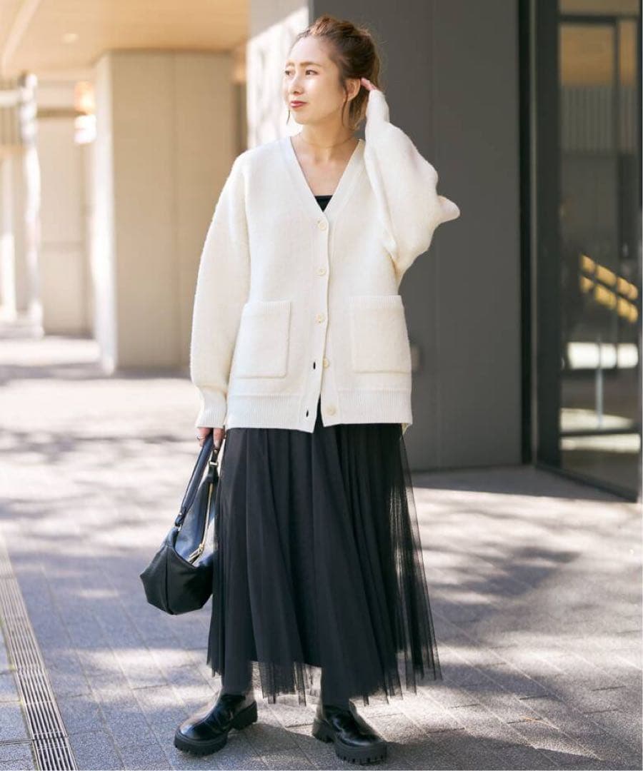 Spick &span チュールスカート　黒