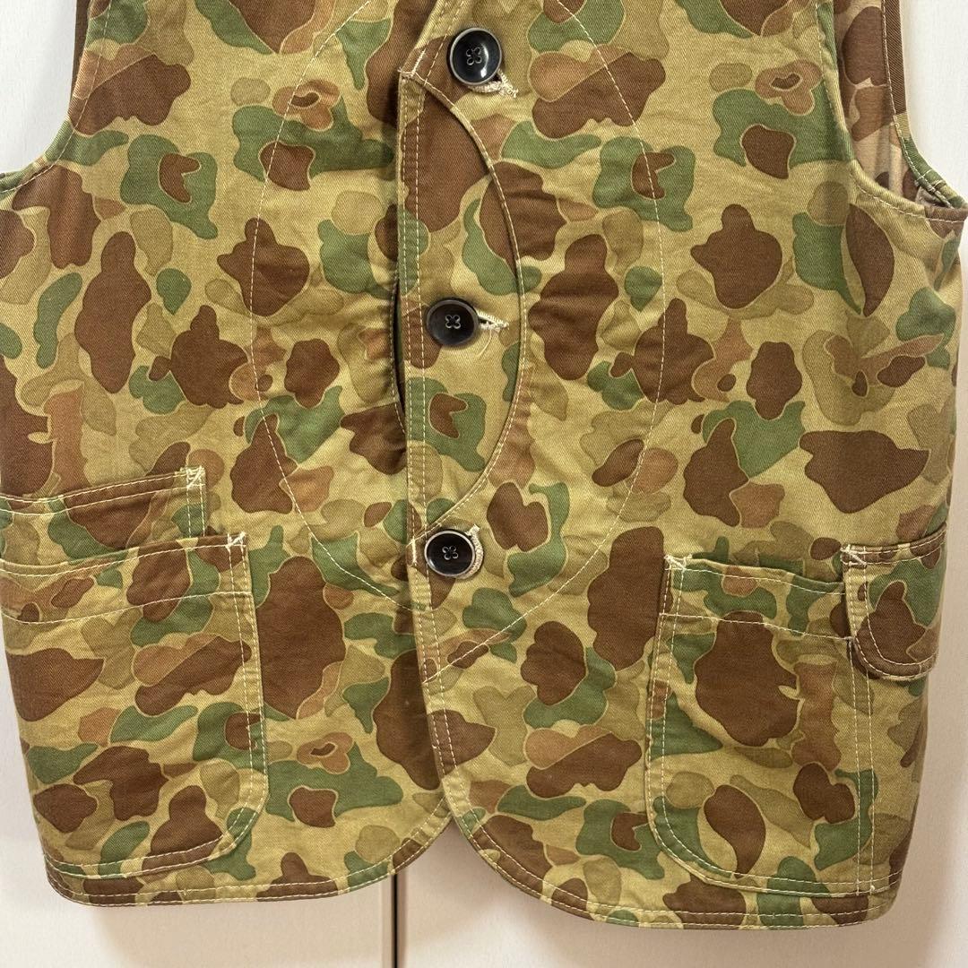 【極美品】サムライジーンズ M ベスト カモフラ