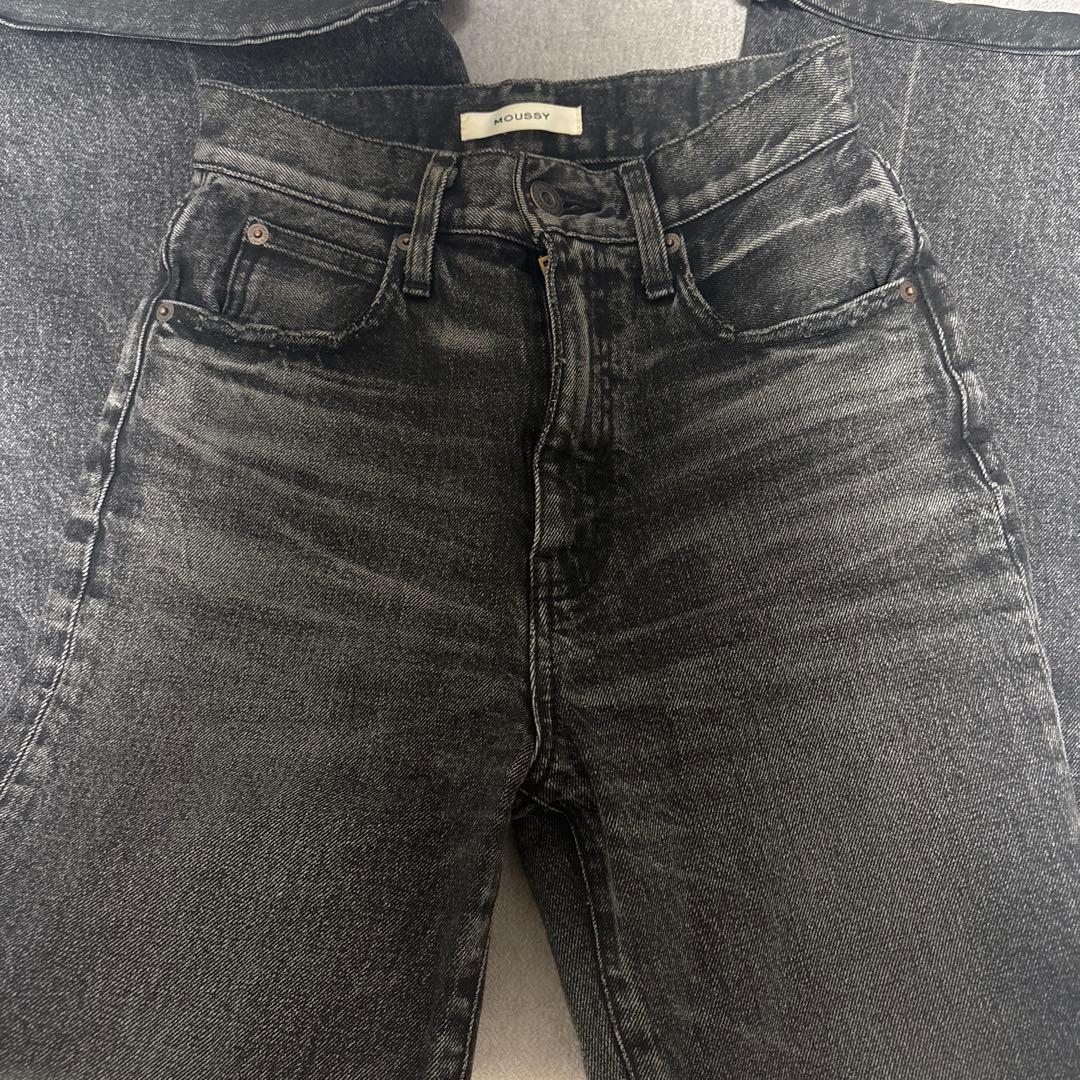 パンツ moussy MVS BLACK FLARE