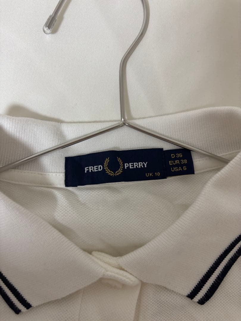正規品 フレッドペリー FRED PERRY ポロシャツ 白 ホワイト