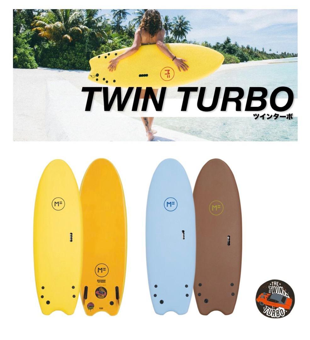 シ*ノ様 MF ソフトボード　twinturbo ツインフィン　サーフボード　f