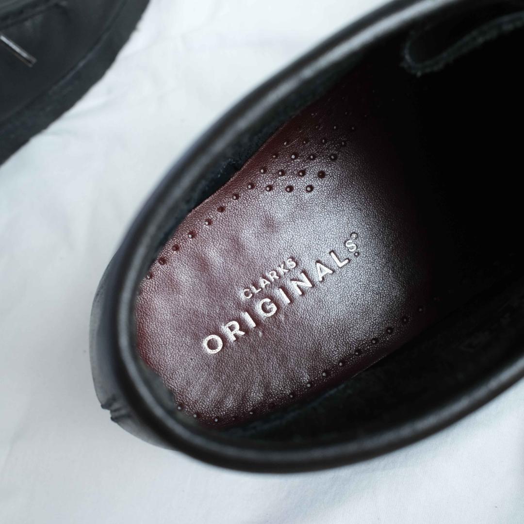 【Clarks/クラークス】ワラビー スムースレザー 26cm ブラック