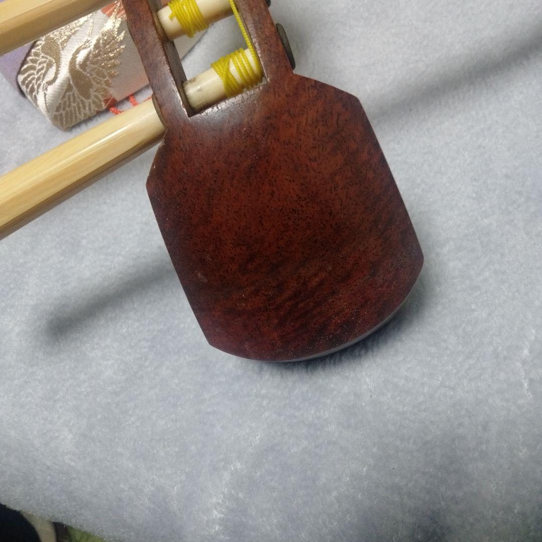 ジャンク　三味線　糸巻き白