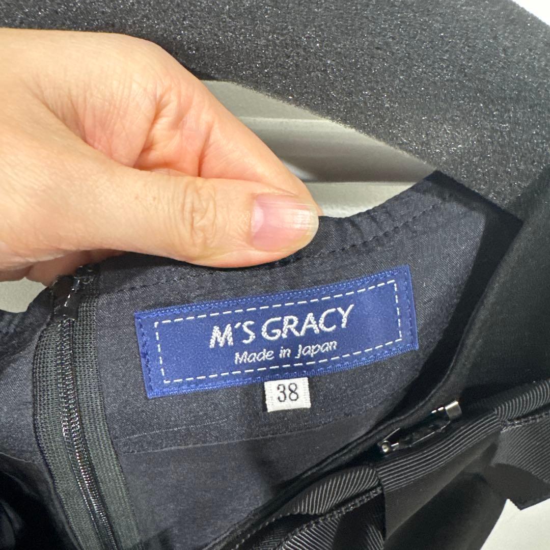 M'S GRACY ブラック ノースリーブ ワンピース 38