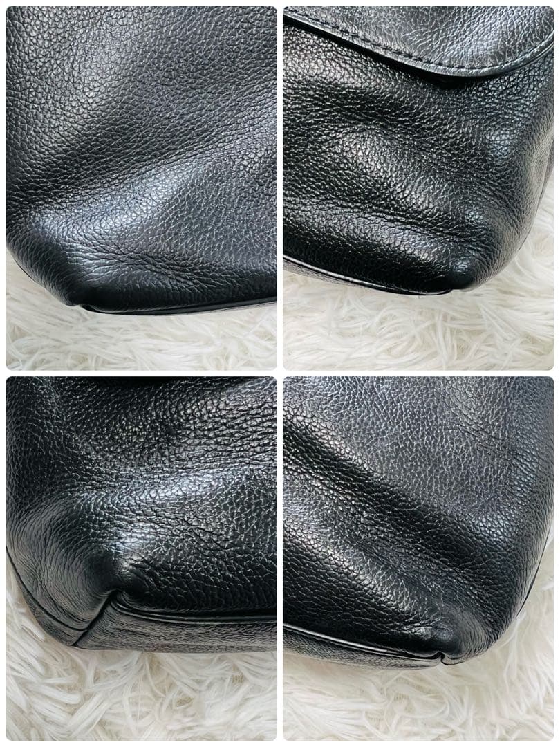 COACH チャールズ メッセンジャー ショルダーバッグ レザー　ブラック