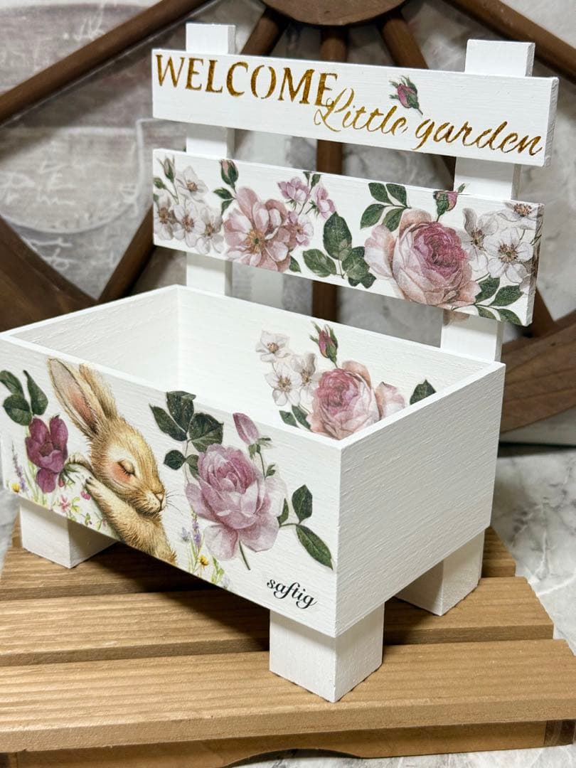 mogu様リクエスト9点おまとめ品※リメ缶※リメ鉢※デコパージュ苺　薔薇