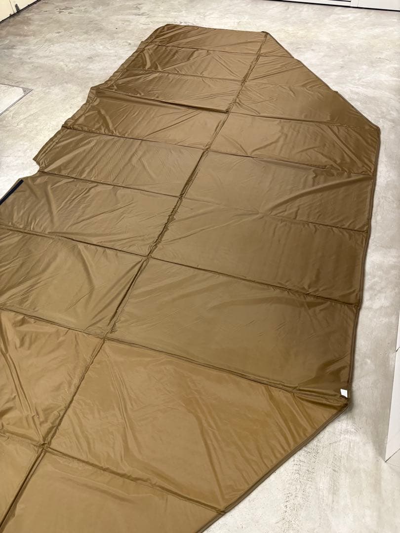 美品　DOD ワンポールテントL マット　MA8-771-BR