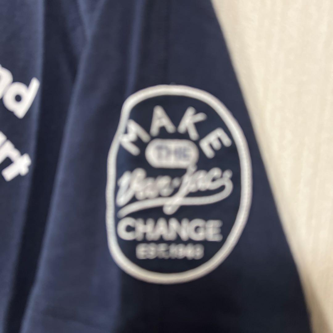 VAN JAC ネイビー 半袖スウェットLL