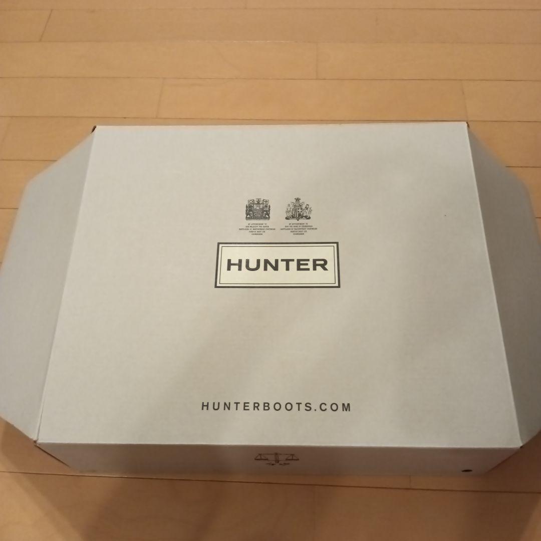 美品！HUNTER レインブーツネイビー　23センチ