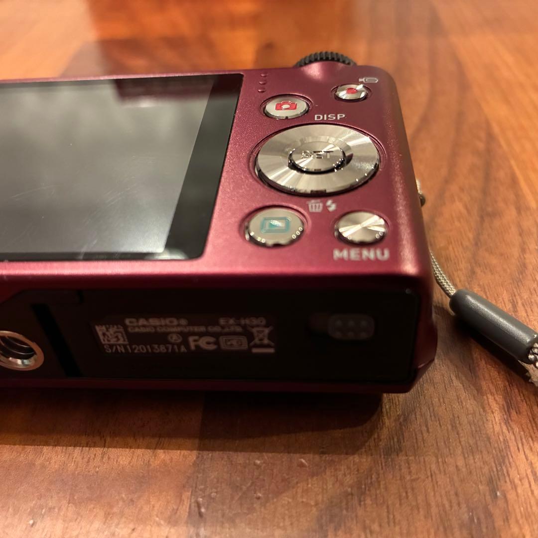 【極美品/付属品完備】CASIO EXILIM EX-H30 レッド コンデジ