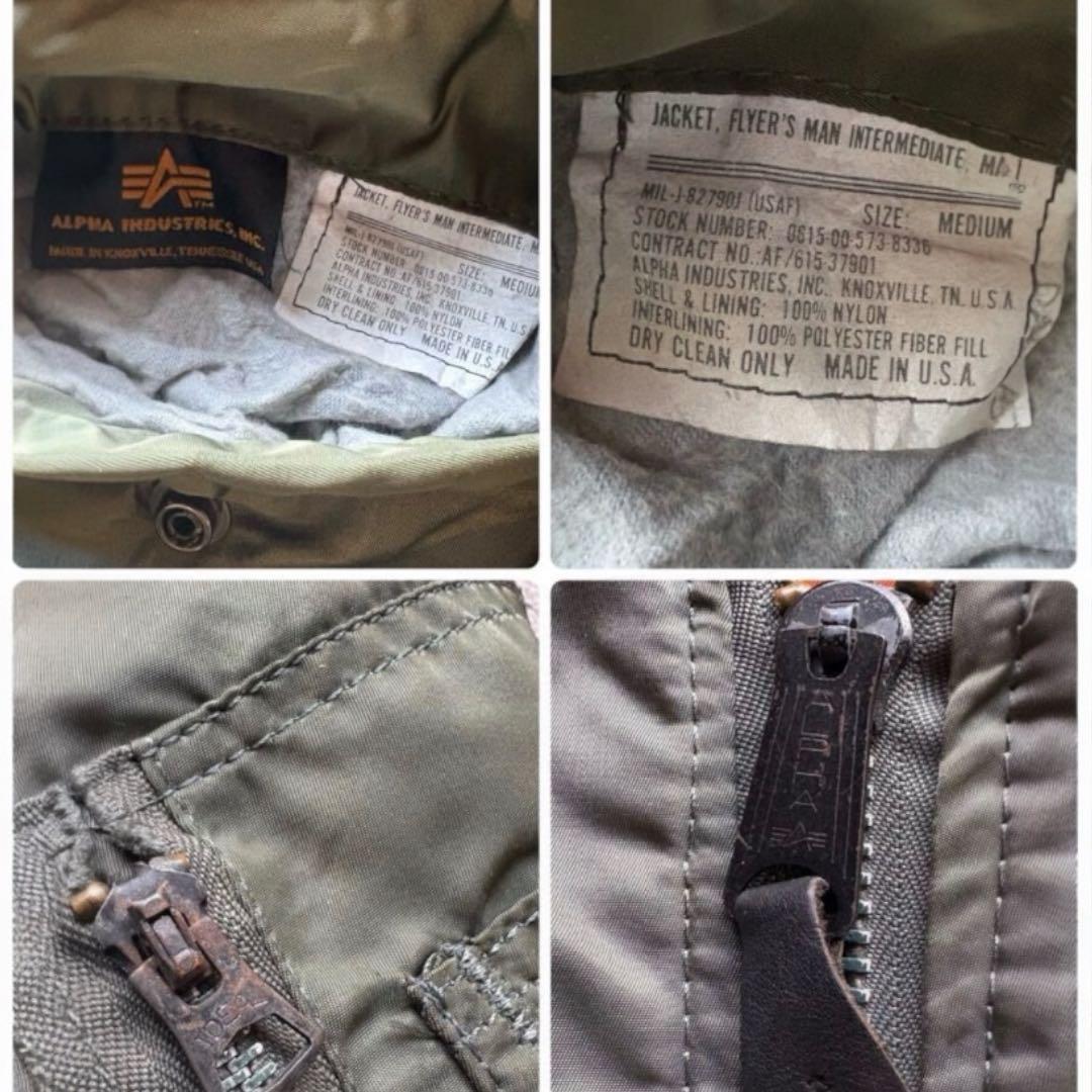 USA製 70s Alpha ma-1 flight jacket