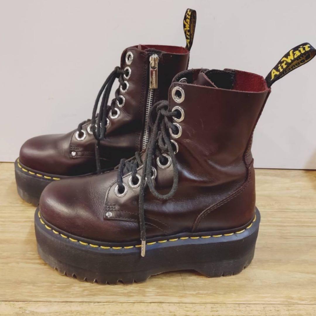 Dr. Martens❤️JADON 8ホールブーツ CHERRY RED UK3
