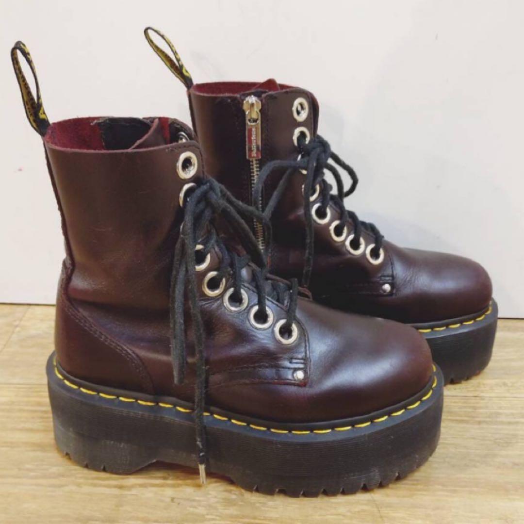 Dr. Martens❤️JADON 8ホールブーツ CHERRY RED UK3