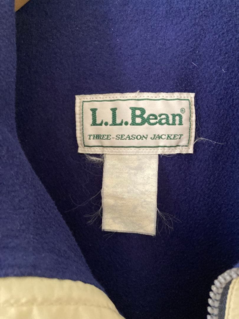 L.L.Bean ナイロンジャケット ベージュ ネイビー