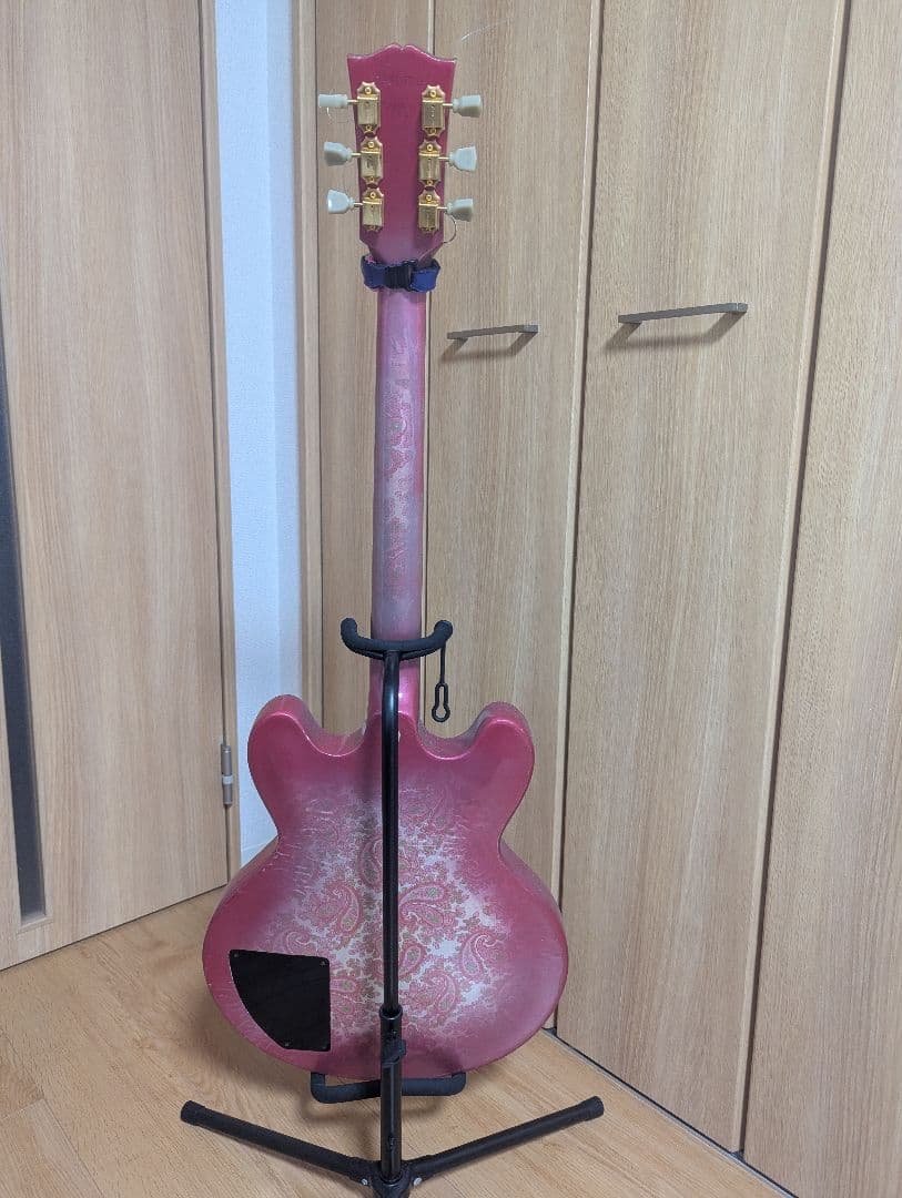 Gibson ES-335 Studio 改造モデル｜ピンクペイズリー