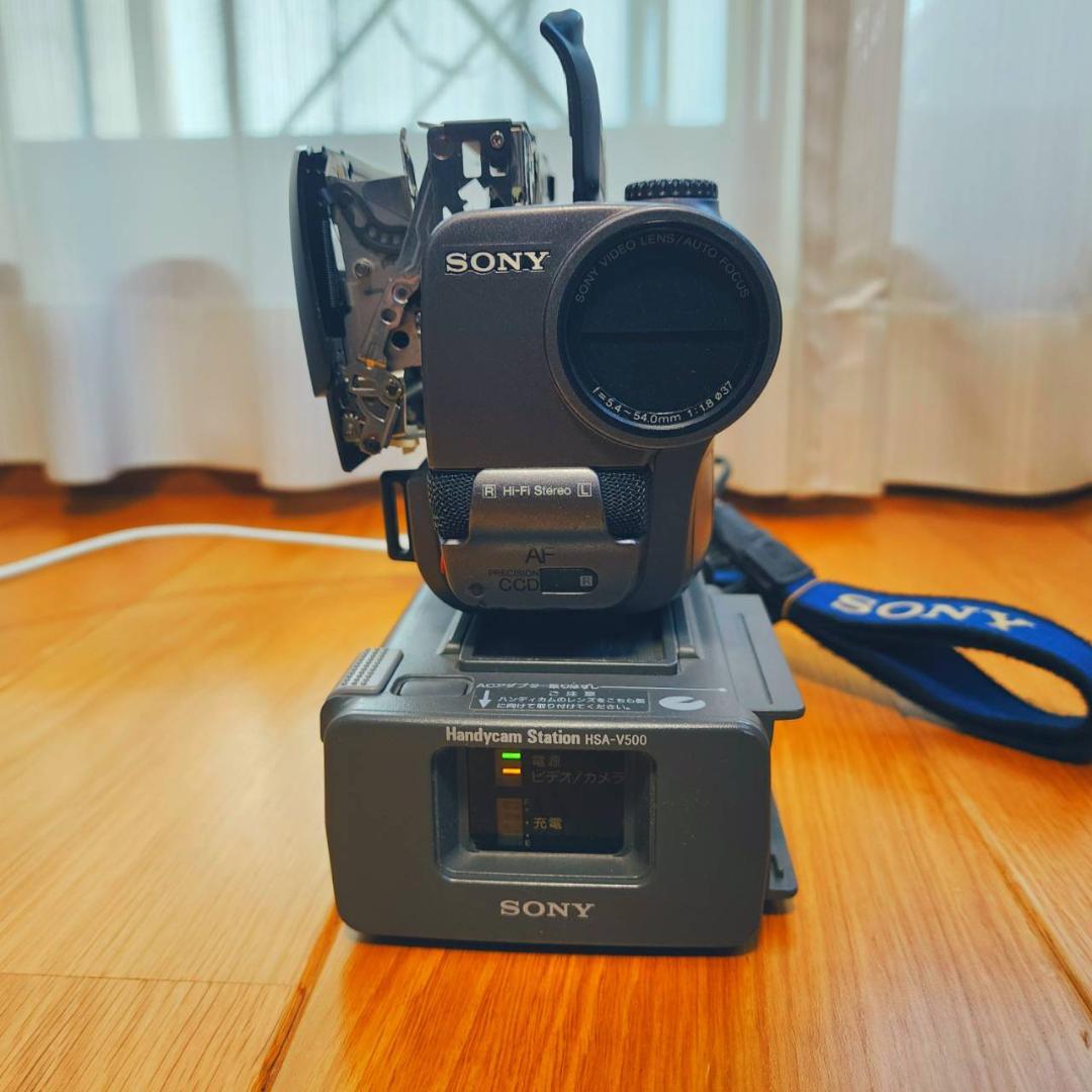 【動作確認済】SONY Hi8 高画質 ビデオカメラ ステーション セット