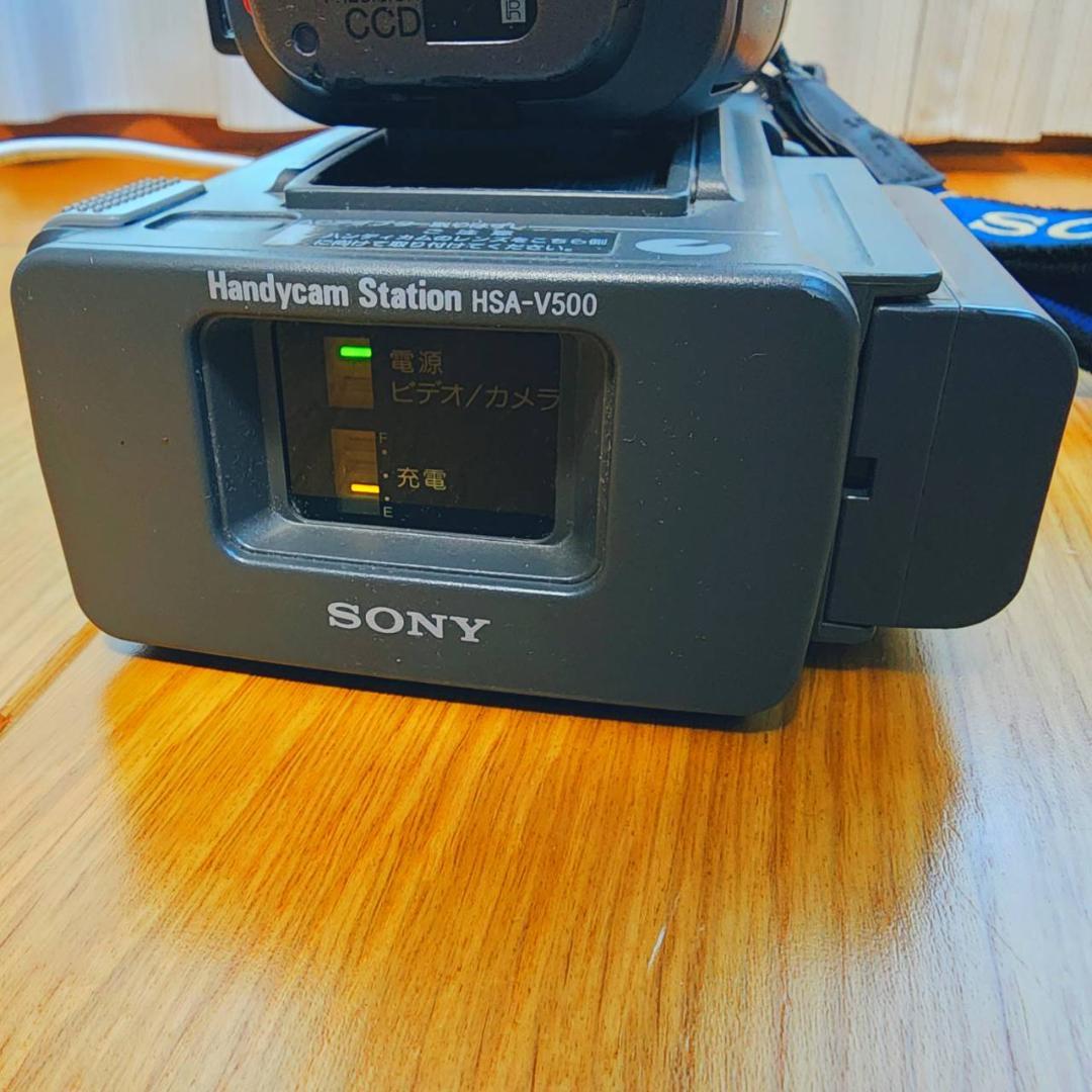 【動作確認済】SONY Hi8 高画質 ビデオカメラ ステーション セット
