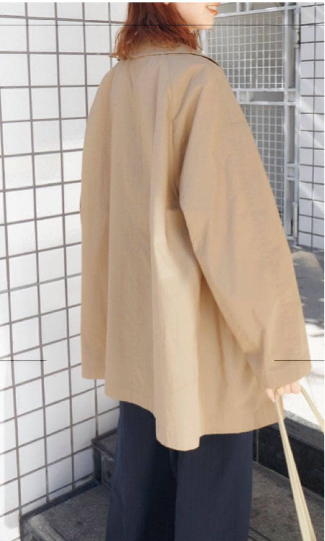 新品　ジャーナルスタンダード　ドライクロスミドルバルカラーコート　ベージュ