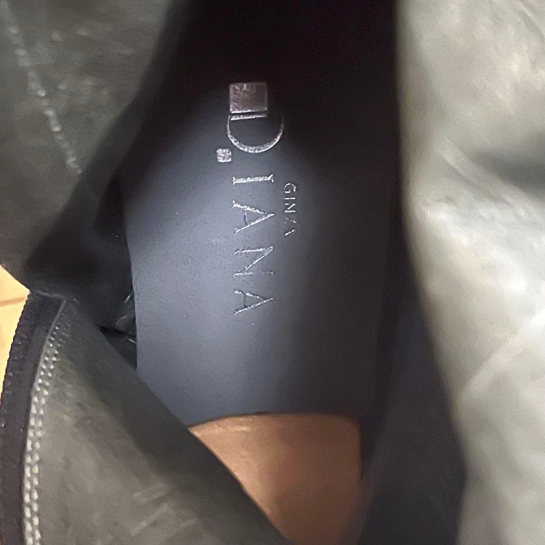 美品✨️DIANA ダイアナ 24cm ブラック　レザー　ロングブーツ 本革