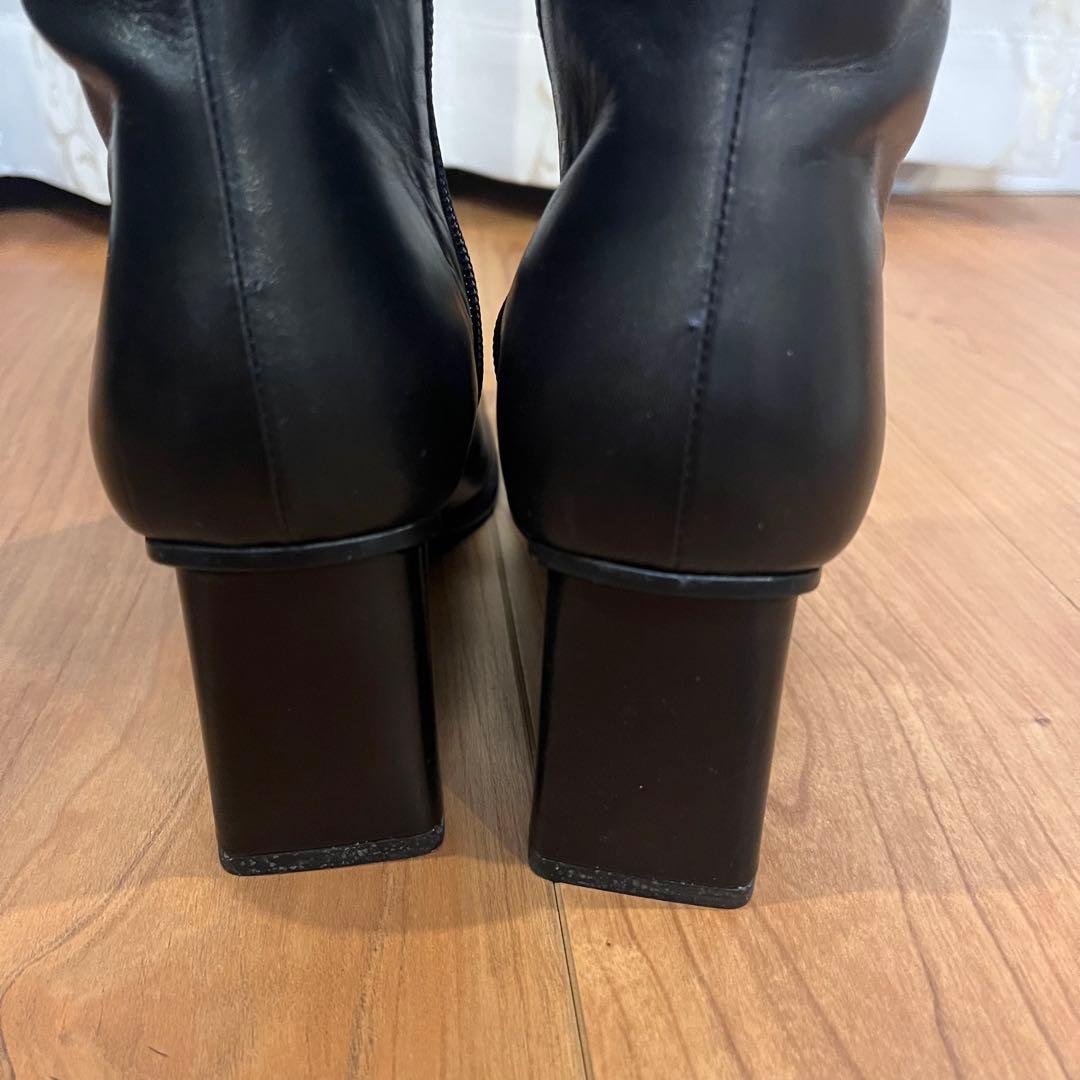 美品✨️DIANA ダイアナ 24cm ブラック　レザー　ロングブーツ 本革